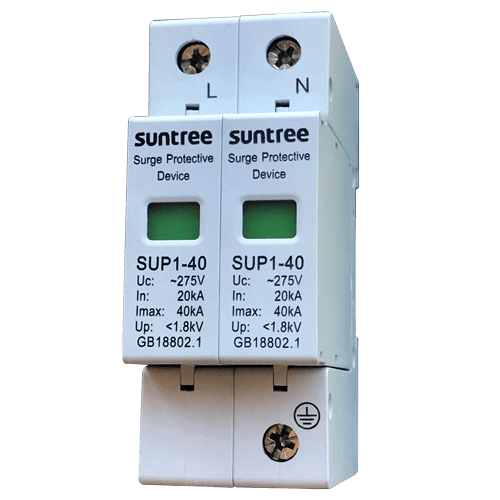 Protector de Descargas Atmosféricas 385VAC 1P+N 40KA - Modelo: ADM5-2P