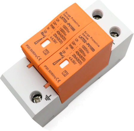 Protector de Descargas Atmosféricas 500VDC 2P 40KA - Modelo: LKTD2-PV500
