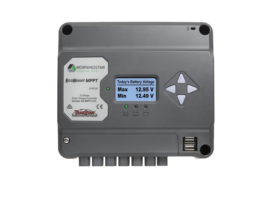 Regulador Morningstar EcoBoost MPPT con Display 30A 12V/24V - Modelo: EB-MPPT-30M