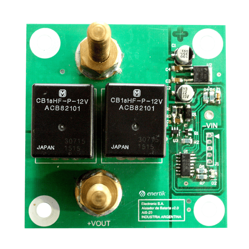 Placa Relé Divisor Aislador Para Bancos de Baterías 100A 24V