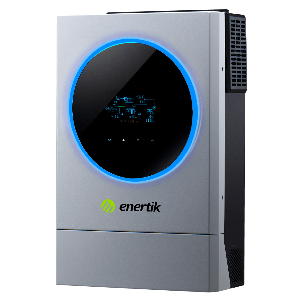 Inversor/Cargador - S. Pura 48Vcc a 220Vca 5600W / MPPT 6000W / Paralelo - Modelo: ICD-5.6K-48P