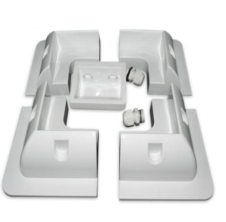 Soporte Plástico Solar para Vehículos Kit 5pcs - Modelo: ABS5WH