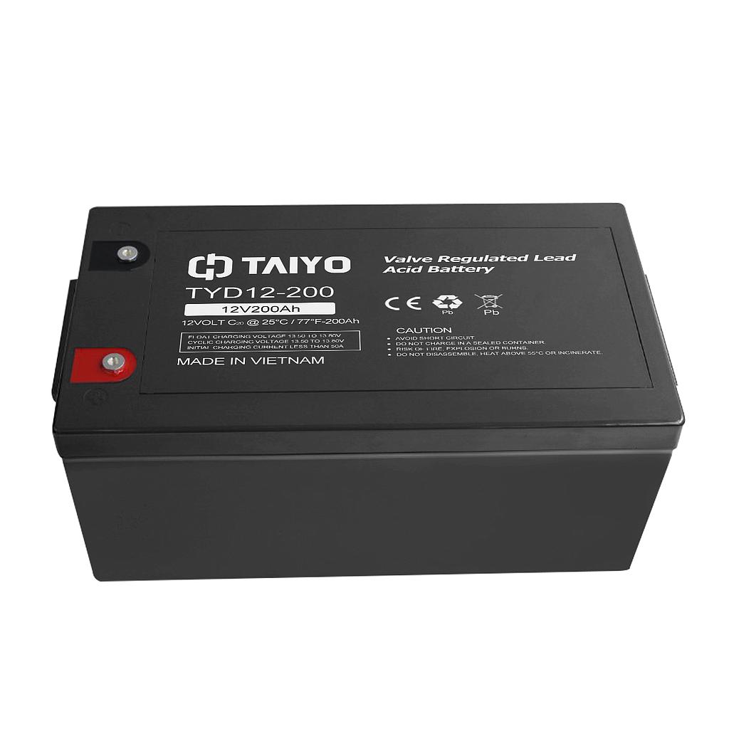 Batería Taiyo Ciclo Profundo AGM 12V 200Ah - Modelo: TYD12-200