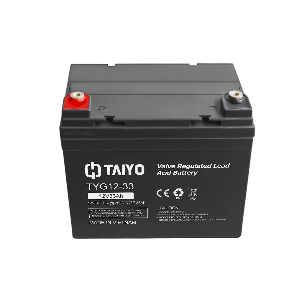 Batería Taiyo Ciclo Profundo GEL 12V 33Ah - Modelo: TYG12-33