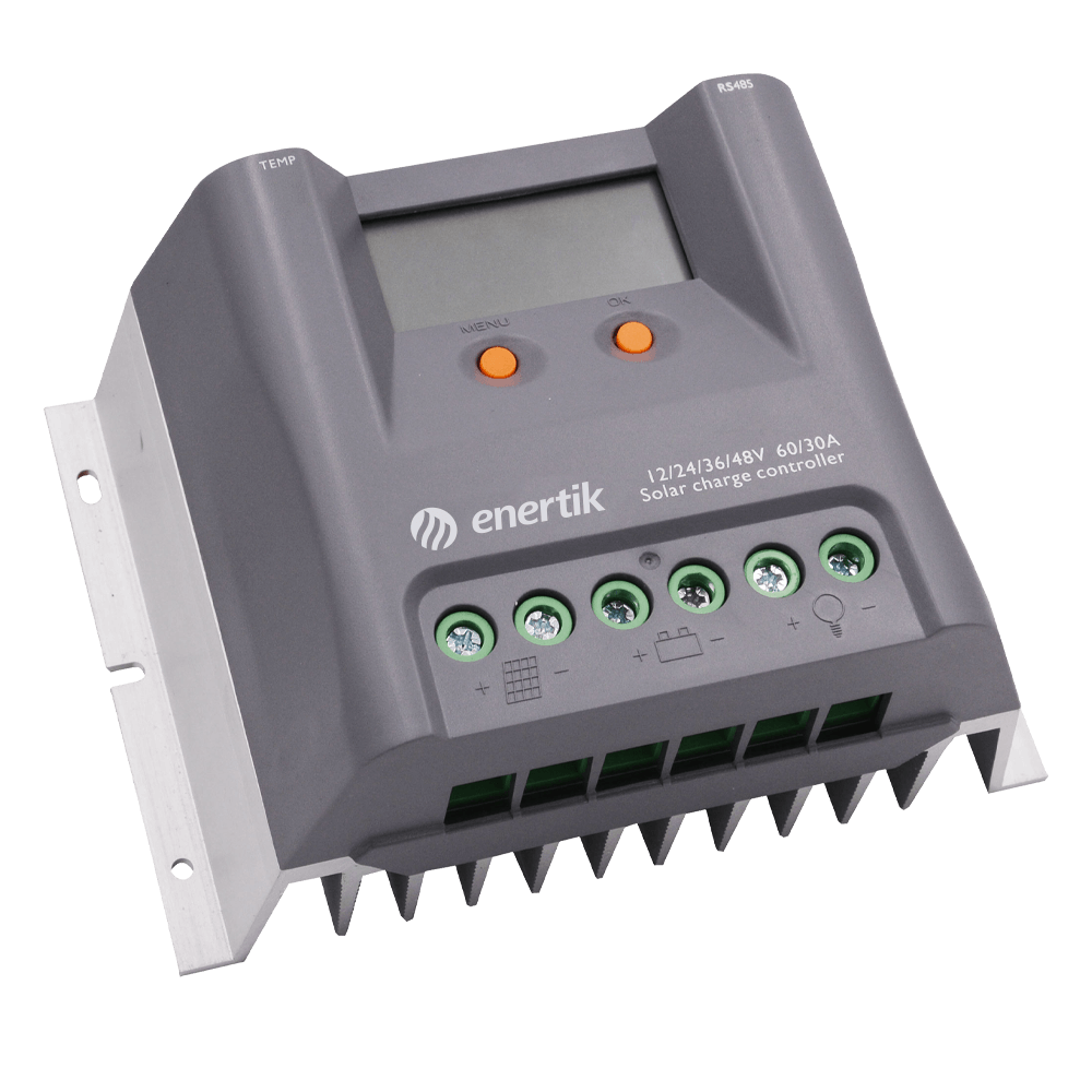 Regulador de Carga Solar PWM con Display 60A 12/24/36/48V - Modelo: MA-60-12/24/48