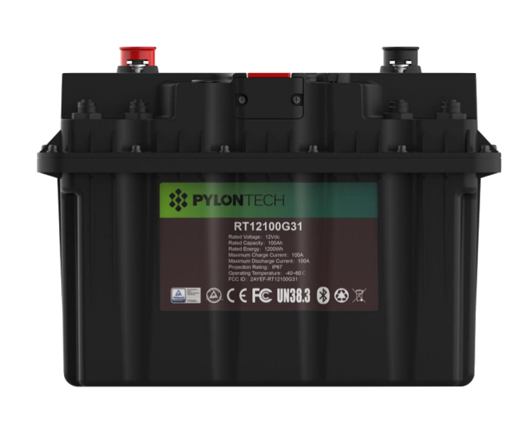 Batería Pylontech Litio IP67 12.8V 100Ah - Modelo: RT12100G31