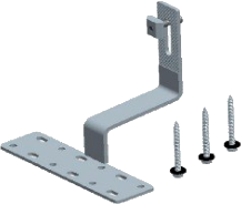 Fijación Para Techo de Tejas (p/riel  CG-010) - Modelo: AU001