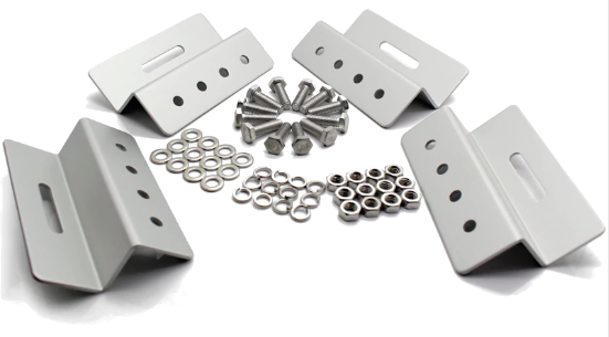 Kit Soporte 4 Piezas (aluminio, C/bulonería) - Modelo: SP-Z03