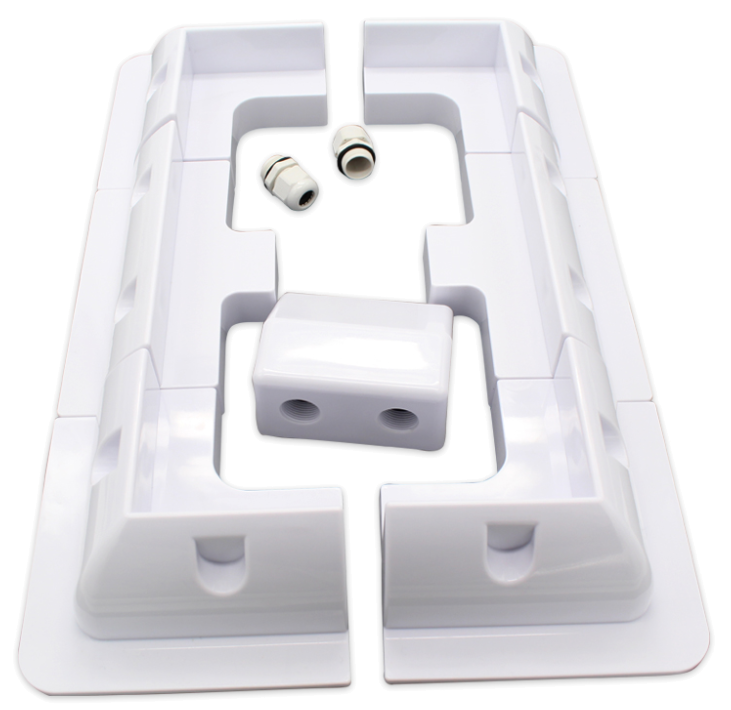 Soporte Plástico Solar para Vehículos Kit 7pcs - Modelo: ABS7WH